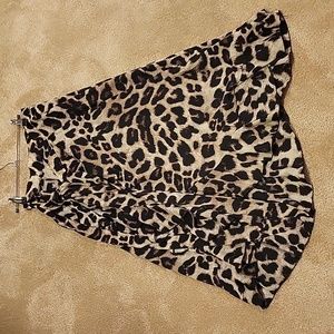 SHEIN Women's Size S Midi Leopard Skirt